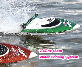 GPTOYS 2.4G 4CH 46cm Length High Speed Racing Boat with Water Cooling System