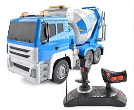 GPTOYS 1:18 5CH RC mixer truck with lights and auto-show function
