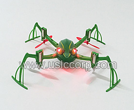 GPTOYS 2.4G inverted flight quadcopter with LED llights - flying frog